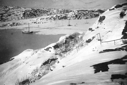 Utsikt från Stöberget med Svinnäs i bakbrunden, 1920-tal.